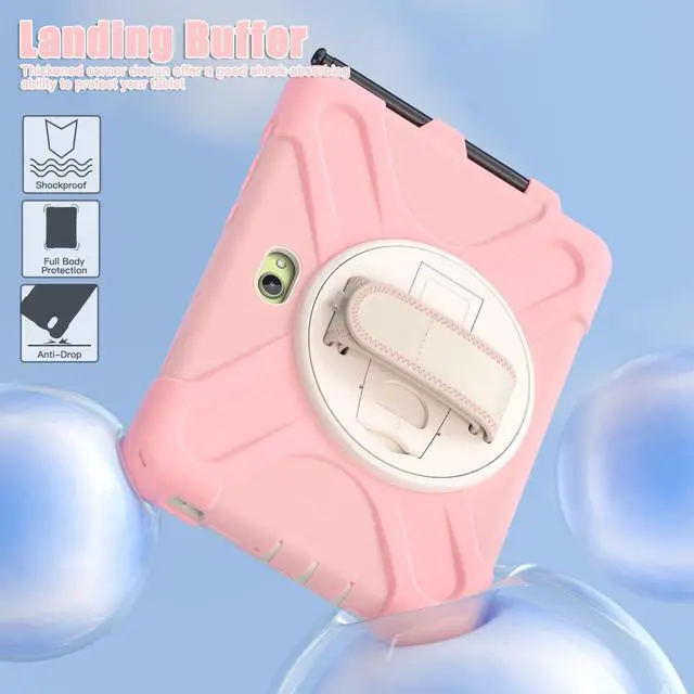 Alt view image 2 of 7 - WERLEO Case for Samsung Galaxy Tab Active5 Pro 2025 / Active4 Pro 2022 / Active Pro 2019 10.1" Shockproof Drop Protection Cover with Screen Protector Pencil Holder Stand Shoulder Strap Stylus Pen