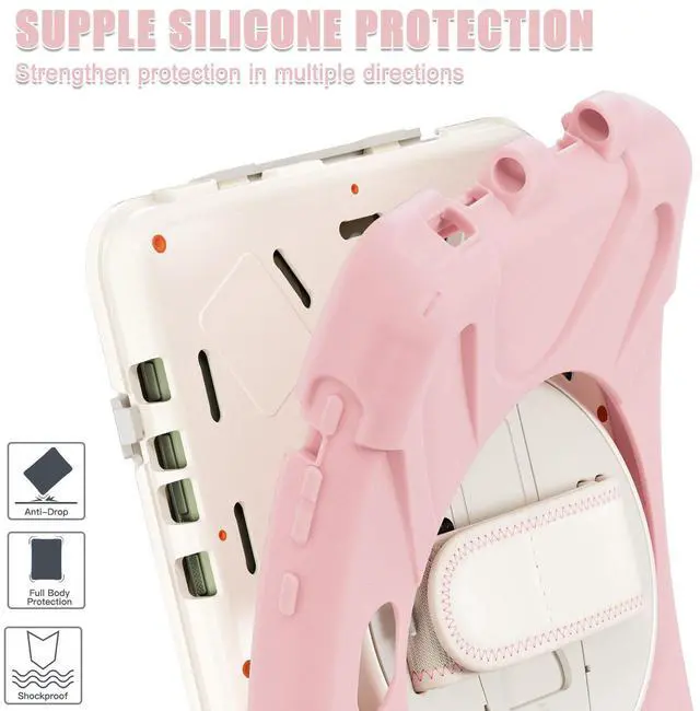 Alt view image 7 of 7 - WERLEO Case for Samsung Galaxy Tab Active5 Pro 2025 / Active4 Pro 2022 / Active Pro 2019 10.1" Shockproof Drop Protection Cover with Screen Protector Pencil Holder Stand Shoulder Strap Stylus Pen