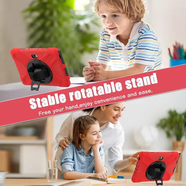 Alt view image 5 of 7 - WERLEO Case for Samsung Galaxy Tab Active5 Pro 2025 / Active4 Pro 2022 / Active Pro 2019 10.1" Shockproof Drop Protection Cover with Screen Protector Pencil Holder Stand Shoulder Strap Stylus Pen