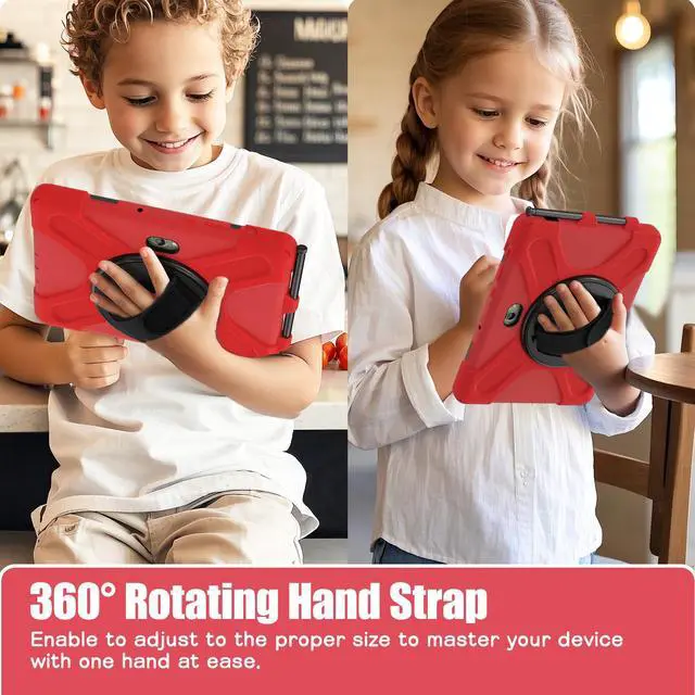 Alt view image 4 of 7 - WERLEO Case for Samsung Galaxy Tab Active5 Pro 2025 / Active4 Pro 2022 / Active Pro 2019 10.1" Shockproof Drop Protection Cover with Screen Protector Pencil Holder Stand Shoulder Strap Stylus Pen