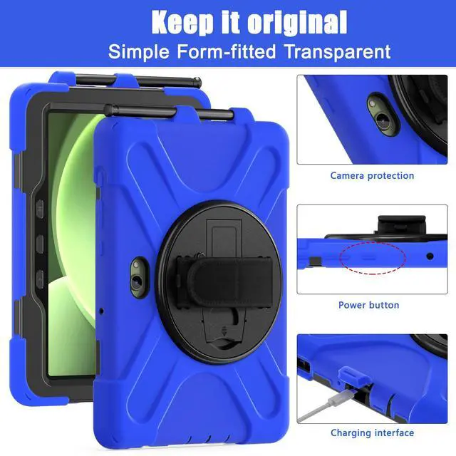 Alt view image 7 of 7 - WERLEO Case for Samsung Galaxy Tab Active5 Pro 2025 / Active4 Pro 2022 / Active Pro 2019 10.1" Shockproof Drop Protection Cover with Screen Protector Pencil Holder Stand Shoulder Strap Stylus Pen