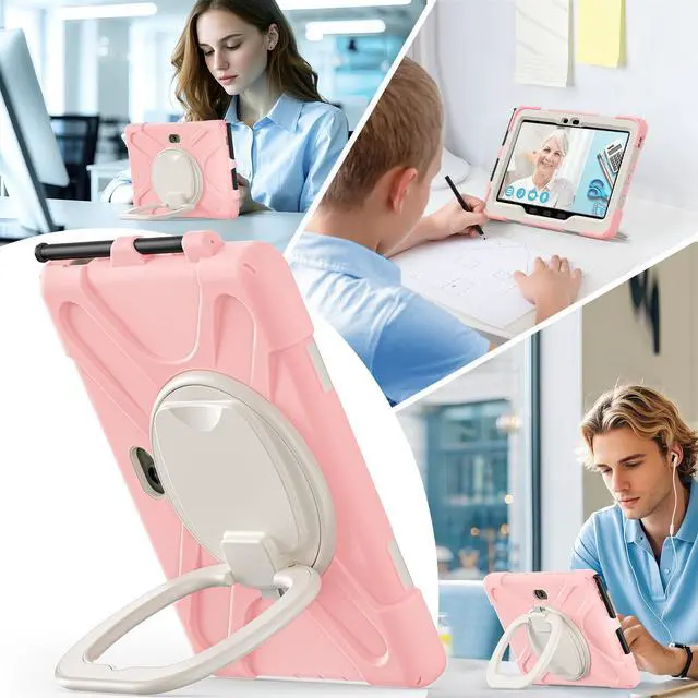 Alt view image 4 of 7 - WERLEO Case for Samsung Galaxy Tab Active5 Pro 2025 / Active4 Pro 2022 / Active Pro 2019 10.1" Shockproof Cover with Screen Protector Pencil Holder Stand Shoulder Strap Stylus Pen