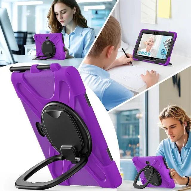 Alt view image 4 of 7 - WERLEO Case for Samsung Galaxy Tab Active5 Pro 2025 / Active4 Pro 2022 / Active Pro 2019 10.1" Shockproof Cover with Screen Protector Pencil Holder Stand Shoulder Strap Stylus Pen