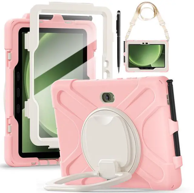 Main image of WERLEO Case for Samsung Galaxy Tab Active5 Pro 2025 / Active4 Pro 2022 / Active Pro 2019 10.1" Shockproof Cover with Screen Protector Pencil Holder Stand Shoulder Strap Stylus Pen
