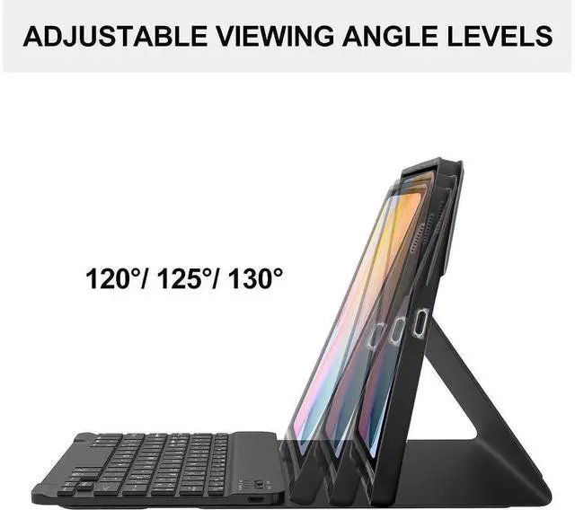 Alt view image 2 of 7 - BONAEVER Bluetooth Keyboard Case with Mouse for Xiaomi Pad 7 / Xiaomi Pad 7 Pro 11.2 inch Protective Cover with Wireless Mouse / Keyboard