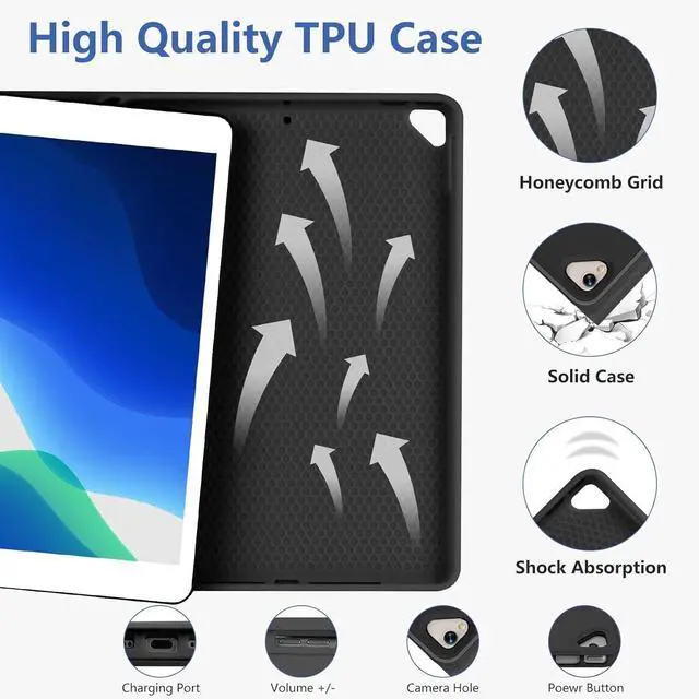 Alt view image 6 of 7 - BONAEVER Bluetooth Keyboard Case with Mouse for Xiaomi Pad 7 / Xiaomi Pad 7 Pro 11.2 inch Protective Cover with Wireless Mouse / Keyboard