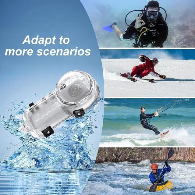 Alt view image 3 of 7 - WERLEO Invisible Dive Case for Insta360 X4, 50m/164ft Waterproof Case Underwater Diving Housing Shell for Insta 360 X4 Protective Case with Bracket Accessories