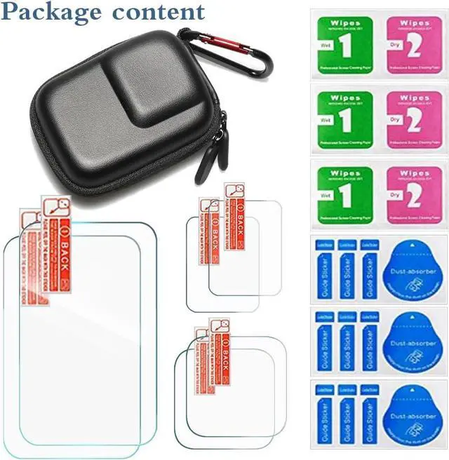 Alt view image 6 of 7 - WERLEO Screen Protector Compatible for Insta360 Ace Pro Camera,Tempered Glass Film Anti Scratch High Definition Full Coverage and Hard Shell Travel Storage Carrying Case