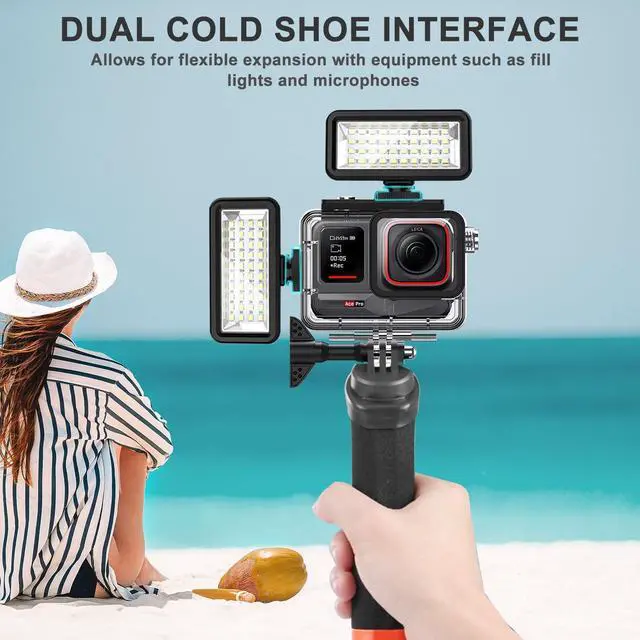 Alt view image 5 of 7 - WERLEO 196FT/60M Underwater Waterproof Diving Housing Compatible for Insta 360 Ace Pro2/Ace Pro,Protective Cover Shell with Bracket Accessories kit for AcePro2/AcePro Action Camera
