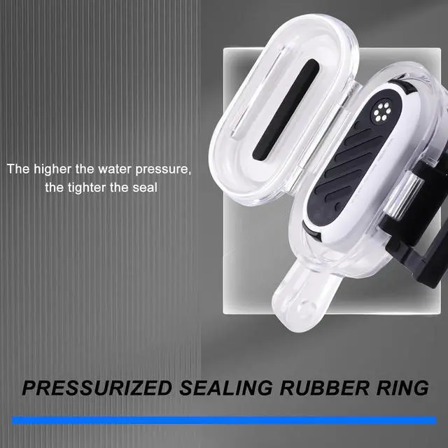 Alt view image 5 of 7 - WERLEO Waterproof Housing Case for Insta360 GO 3S, Go 3 Underwater Dive Protective Shell 30M/98ft with Bracket Accessories