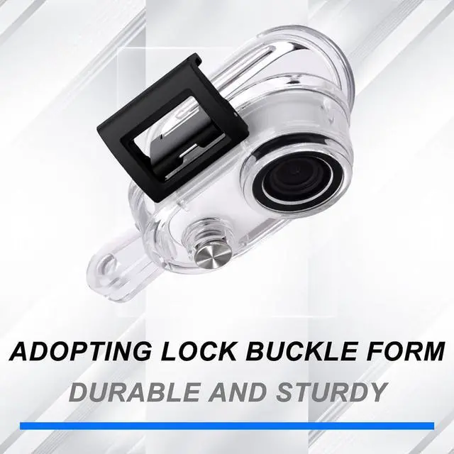 Alt view image 6 of 7 - WERLEO Waterproof Housing Case for Insta360 GO 3S, Go 3 Underwater Dive Protective Shell 30M/98ft with Bracket Accessories