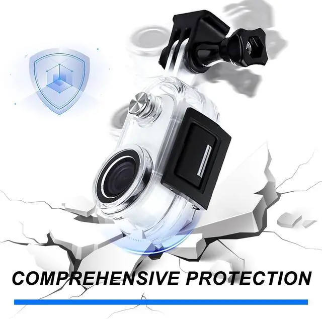 Alt view image 2 of 7 - WERLEO Waterproof Housing Case for Insta360 GO 3S, Go 3 Underwater Dive Protective Shell 30M/98ft with Bracket Accessories