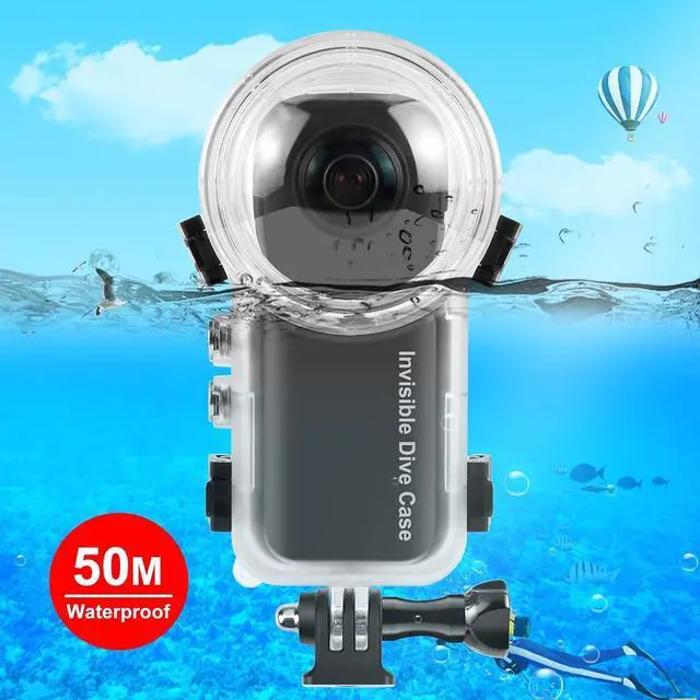 Alt view image 5 of 7 - WERLEO 50m/164ft Invisible Dive Case for Insta360 X3 Underwater Waterproof Housing Cover Protective PC Sealed Shell Photography Housings with Bracket Camera Insta 360 X3 Accessories