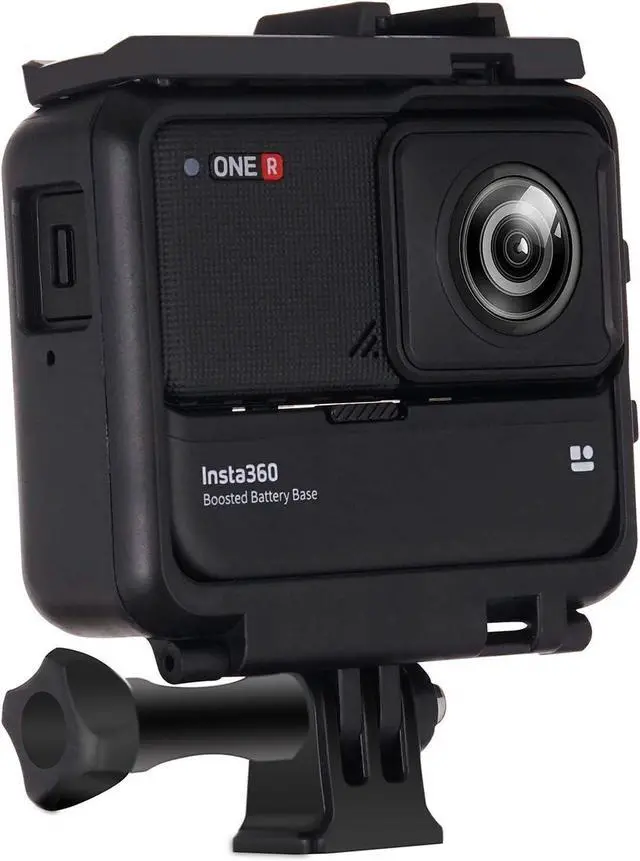 Alt view image 2 of 5 - WERLEO Housing Case for Insta360 ONE R / ONE RS Boosted Battery Frame, Protective Shell Cage Mount Bracket Accessories with Hot Shoe (Black)