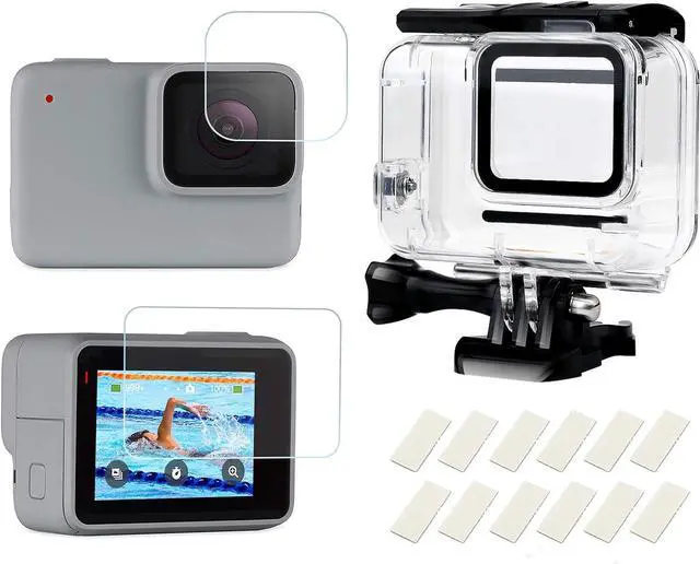 Main image of WERLEO Waterproof Housing Case for HERO7 White & Hero 7 Silver, 30M Underwater Photography Protective Shell with Screen Protector Films and Anti-Fog Inserts Accessories
