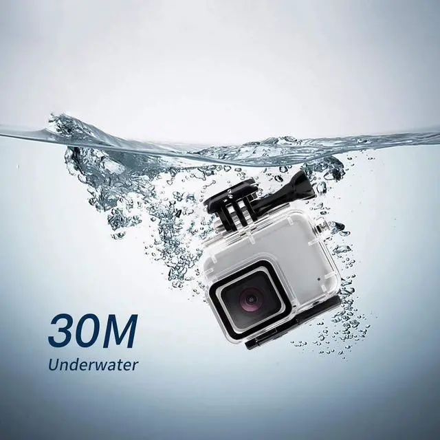 Alt view image 2 of 7 - WERLEO Waterproof Housing Case for HERO7 White & Hero 7 Silver, 30M Underwater Photography Protective Shell with Screen Protector Films and Anti-Fog Inserts Accessories