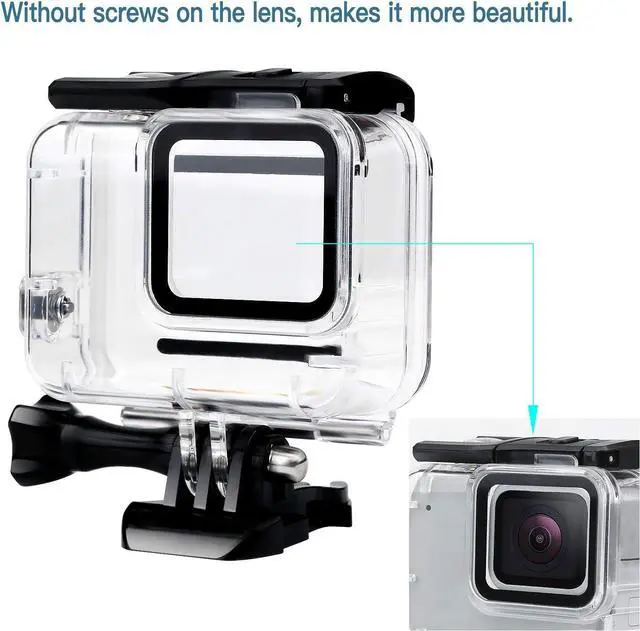 Alt view image 4 of 7 - WERLEO Waterproof Housing Case for HERO7 White & Hero 7 Silver, 30M Underwater Photography Protective Shell with Screen Protector Films and Anti-Fog Inserts Accessories