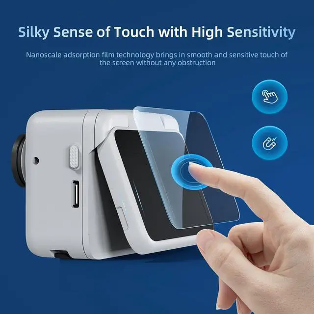 Alt view image 4 of 5 - WERLEO Screen Protector for Insta360 GO 3S 360 [3 Pack] Tempered Glass for Insta 360 GO 3S 0.3mm 9H Hardness Anti-Scrach Anti-Bubble