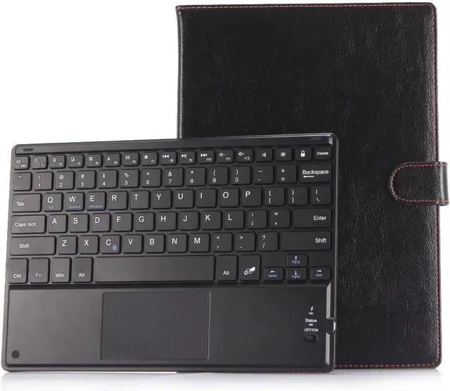 Alt view image 7 of 7 - WERLEO Universal Wireless Tablet Keyboard Case 7" - 8" inch with Touchpad, 2-in-1 Bluetooth Wireless Keyboard Case, Stand Folio Tablet Case Protective Cover for 7" 7.9" 8" Tablets