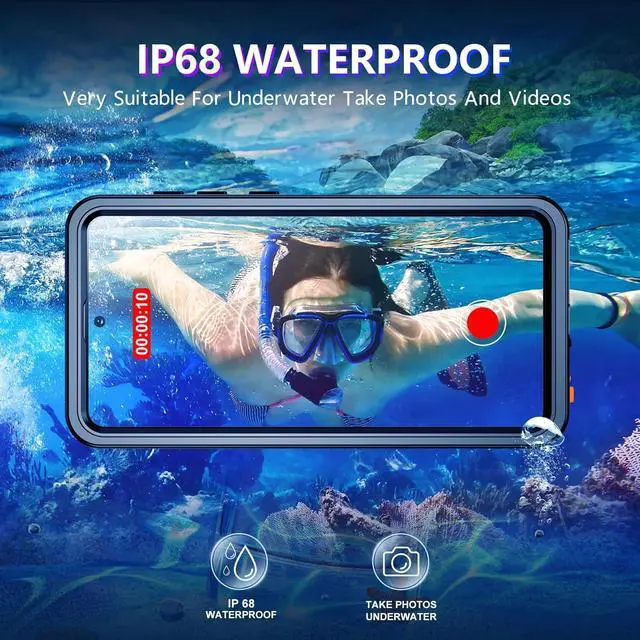Alt view image 2 of 7 - WERLEO for Samsung Galaxy S25 Edge Case Waterproof, Built-in Lens & Screen Protector Military Grade Shockproof Dropproof IP68 Underwater Full Body Phone Case for Galaxy S25 Edge 6.7"