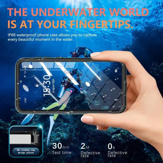 Alt view image 2 of 7 - WERLEO for Samsung Galaxy S25 Edge Case Waterproof [Fit for MagSafe] 360° Full Body Rugged Shockproof Case for S25 Edge 6.7" [IP68 Underwater][Built-in Screen Protector & Lens Protector] Blue