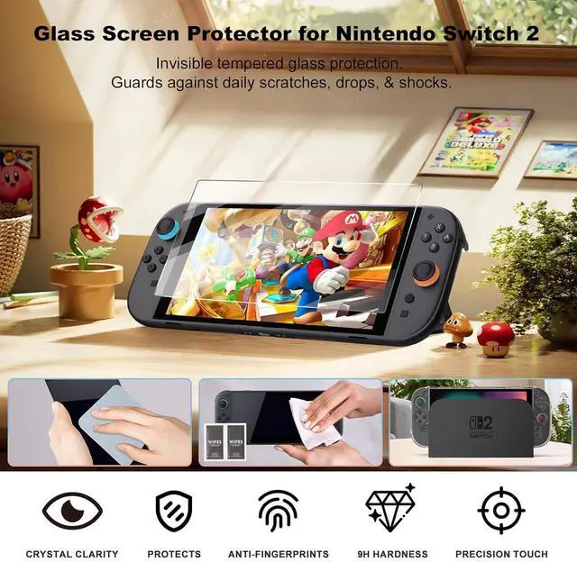 Alt view image 3 of 6 - WERLEO Accessories Bundle for Nintendo Switch 2 (2025), Gift Kit with Carrying Case, Dockable Protective Cover, HD Screen Protector, Silicone Anti-Slip Joy-Con Skins & More for Switch New Gen 2025