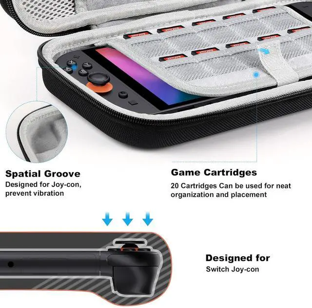 Alt view image 4 of 6 - WERLEO Accessories Bundle for Nintendo Switch 2 (2025), Gift Kit with Carrying Case, Dockable Protective Cover, HD Screen Protector, Silicone Anti-Slip Joy-Con Skins & More for Switch New Gen 2025