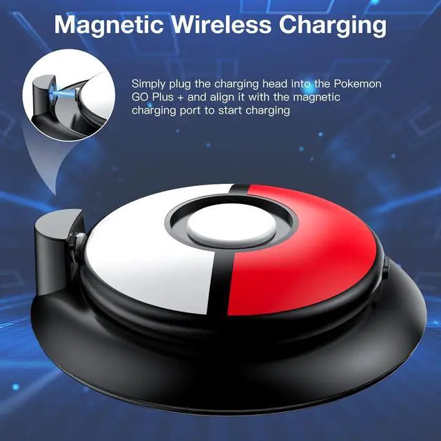 Alt view image 2 of 6 - WERLEO Charging Station for GO Plus + 2023, RGB Charging Dock with Protective Case for GO Plus +