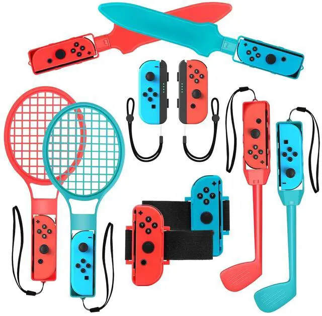 Main image of WERLEO Switch Sports Accessories for Nintendo Switch Games , Family Party Pack Game Accessories Set Kit for Kids Switch OLED Sports Games