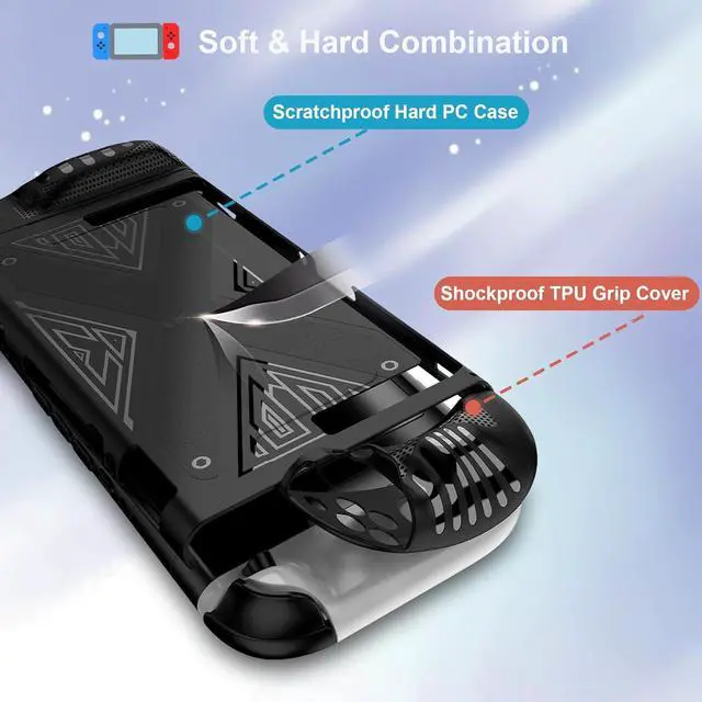 Alt view image 3 of 7 - WERLEO Protective Silicone Cover for Nintendo Switch 2 (2025), TPU Grip Protective Cover for Switch Next Gen 2025 Console & Joy-Con Controller Accessories