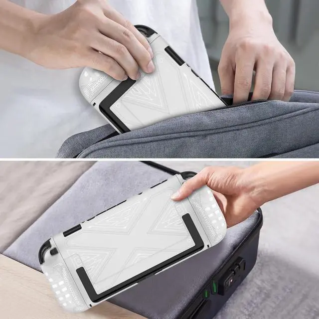 Alt view image 7 of 7 - WERLEO Protective Silicone Cover for Nintendo Switch 2 (2025), TPU Grip Protective Cover for Switch Next Gen 2025 Console & Joy-Con Controller Accessories White
