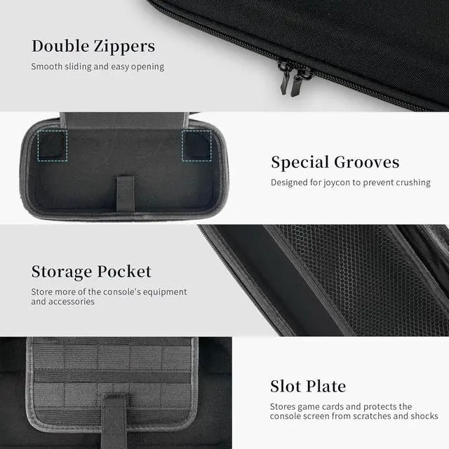 Alt view image 2 of 7 - WERLEO Case Compatible with Nintendo Switch 2, 10 in 1 Switch 2 Accessories Bundle Kit with Carrying Case, Protective Case Cover, Screen Protector and 4pcs Thumb Grips Caps