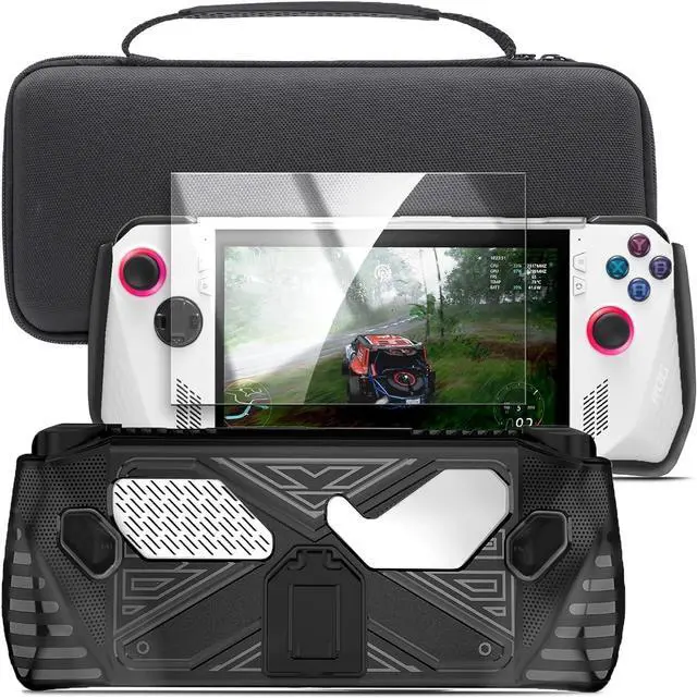 Main image of WERLEO Accessories Set for Asus ROG Ally - Handheld Kickstand Case with Hardshell Carrying Bag and Tempered Glass Screen Protector