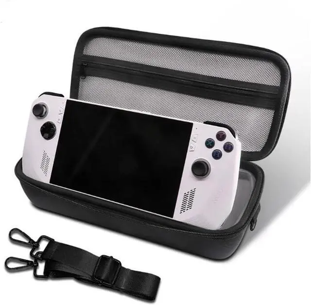Alt view image 6 of 7 - WERLEO Carrying Case for Asus Rog Ally X / Asus Rog Ally, Portable Hard Shell Pouch Travel Bag, Organiser Bag with Shoulder Strap, EVA Shockproof Protective Carry Bag with Large Capacity