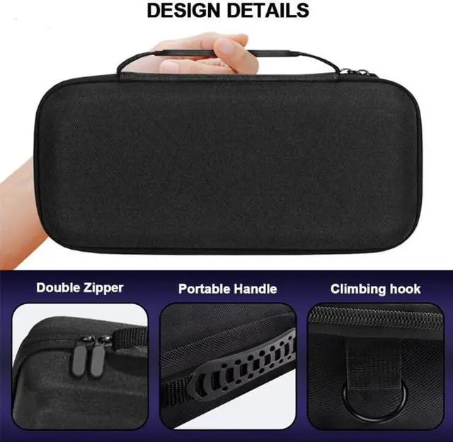 Alt view image 3 of 7 - WERLEO Carrying Case for Asus Rog Ally X / Asus Rog Ally, Portable Hard Shell Pouch Travel Bag, Organiser Bag with Shoulder Strap, EVA Shockproof Protective Carry Bag with Large Capacity