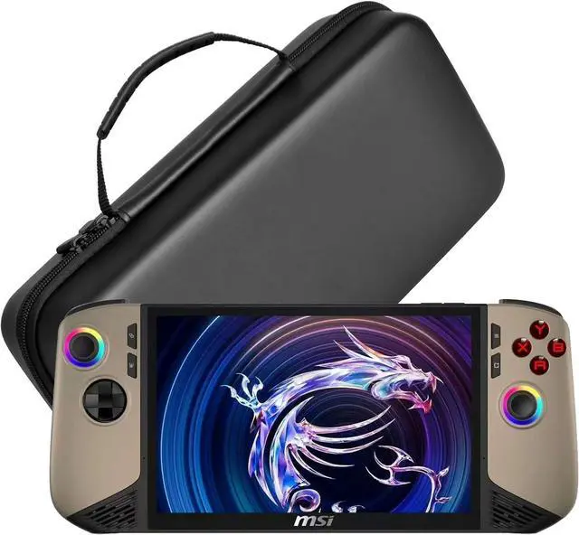 Alt view image 7 of 7 - WERLEO Case for MSI Claw 8 AI+ 2025,Travel Carrying Bag Cover for MSI Claw 8 AI+ A2VM Handheld Gaming,Hard Case with Stand Mode & Mesh Pocket for MSI Claw 8 AI+ Accessories
