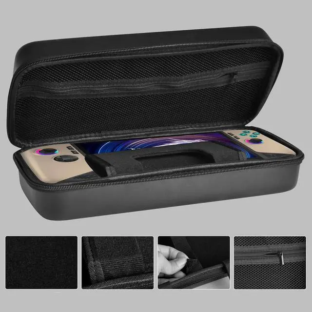 Alt view image 5 of 7 - WERLEO Case for MSI Claw 8 AI+ 2025,Travel Carrying Bag Cover for MSI Claw 8 AI+ A2VM Handheld Gaming,Hard Case with Stand Mode & Mesh Pocket for MSI Claw 8 AI+ Accessories