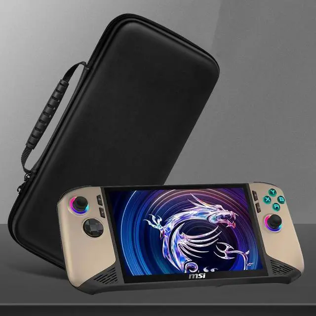 Alt view image 4 of 7 - WERLEO Case for MSI Claw 8 AI+ 2025,Travel Carrying Bag Cover for MSI Claw 8 AI+ A2VM Handheld Gaming,Hard Case with Stand Mode & Mesh Pocket for MSI Claw 8 AI+ Accessories