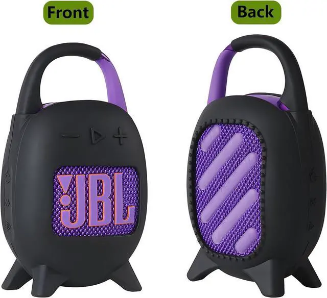 Alt view image 5 of 6 - WERLEO Silicone Cover Case Set Compatible with JBL Clip 5 Portable Speaker, with Microfiber Cleaning Cloth and 2-in-1 Soft Skin for JBL Clip 5 Accessories Speaker Stand Up Holder