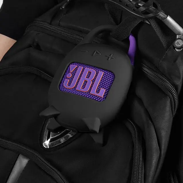 Alt view image 6 of 6 - WERLEO Silicone Carrying Case for JBL Clip 5, Protective Portable Scratch Shock Resistant Cover (Black)