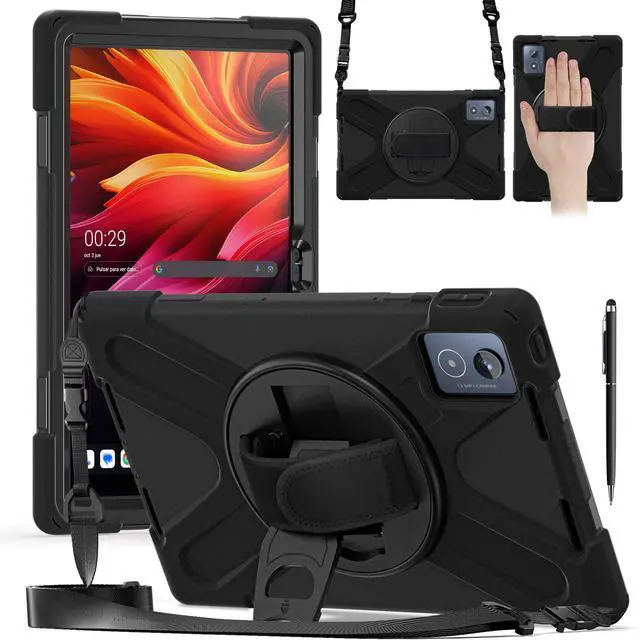 Main image of WERLEO Case for Lenovo Tab K11 Plus 11.45 inch 2024 TB352FU TB352XU Shockproof Protective Cover Pencil Holder Stand Shoulder Strap Stylus Pen