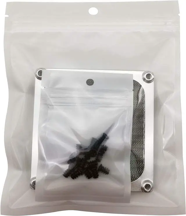 Alt view image 7 of 7 - WERLEO 80mm Computer Fan Filter Grills with Screws, Aluminum Frame Ultra Fine Stainelss Steel Mesh - 4 Pack Silver