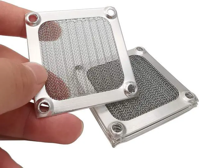 Alt view image 6 of 7 - WERLEO 60mm Computer Case Fan Filter Grills with Screws, Aluminum Frame Ultra Fine Stainelss Steel Mesh - 4 Pack