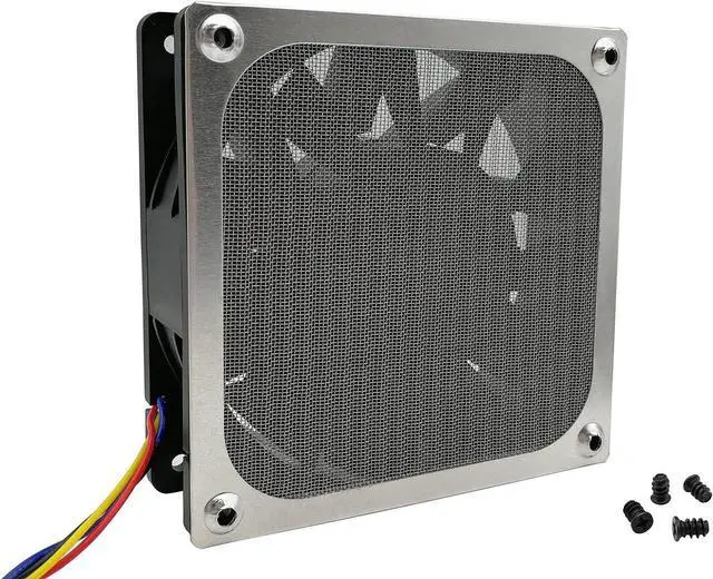 Alt view image 5 of 7 - WERLEO 140mm PC Computer Case Fan Dust Filter Grills Dustproof Case Cover with Screws, Aluminum Frame Ultra Fine Stainelss Steel Mesh - 4 Pack Silver