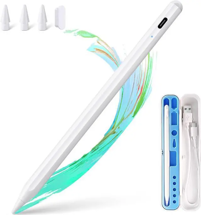 Main image of WERLEO Stylus Pen for iPad, Fast Charge for iPad Pencil Apple Pen with Palm Rejection Tilt Sensitivity - Pen for iPad 10/9/8/7/6, iPad Pro 12.9"/11"/13" M4, iPad Mini 6/5, iPad Air 5/4/3/11"-13" M2