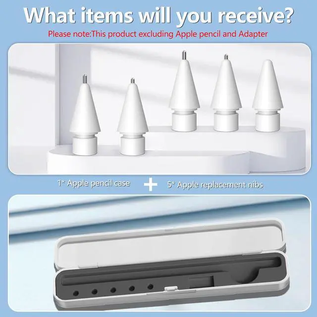 Alt view image 6 of 7 - WERLEO Storage Box Pencil Tips for Apple Pencil 1st Generation and Apple Pencil 2nd Generation,Pen Protective Carrying Case for Apple iPad Pencil - Holder Accessories Storage