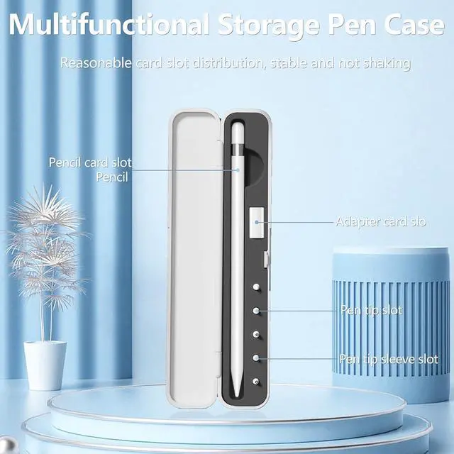 Alt view image 4 of 7 - WERLEO Storage Box Pencil Tips for Apple Pencil 1st Generation and Apple Pencil 2nd Generation,Pen Protective Carrying Case for Apple iPad Pencil - Holder Accessories Storage