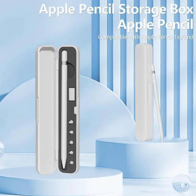 Alt view image 7 of 7 - WERLEO Storage Box Pencil Tips for Apple Pencil 1st Generation and Apple Pencil 2nd Generation,Pen Protective Carrying Case for Apple iPad Pencil - Holder Accessories Storage