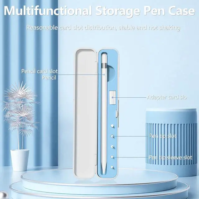 Alt view image 2 of 7 - WERLEO Storage Box Pencil Tips for Apple Pencil 1st Generation and Apple Pencil 2nd Generation,Pen Protective Carrying Case for Apple iPad Pencil - Holder Accessories Storage