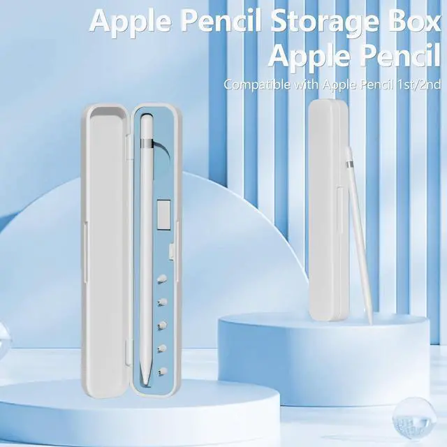 Alt view image 7 of 7 - WERLEO Storage Box Pencil Tips for Apple Pencil 1st Generation and Apple Pencil 2nd Generation,Pen Protective Carrying Case for Apple iPad Pencil - Holder Accessories Storage